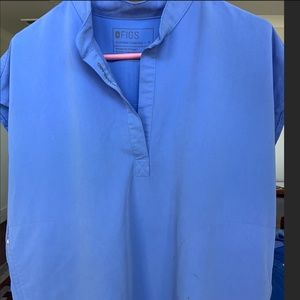 FIGS Rafaela Scrub Top CEIL BLUE